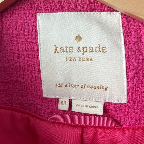 Iconic , tweed , luxurious coat from Kate Spade . Size 00 - Picture 5 of 6